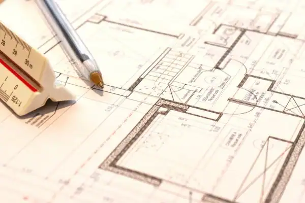 Image of architect Southwick drawings