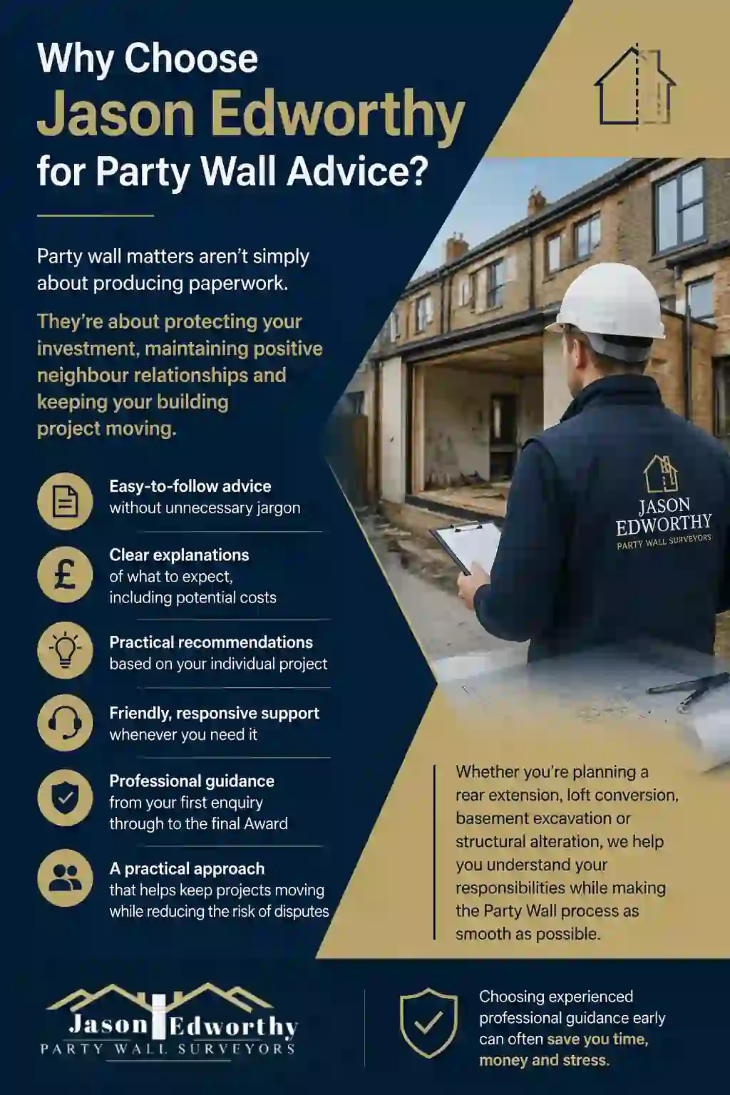 Why Choose Jason Edworthy for Party Wall Advice Southwick?